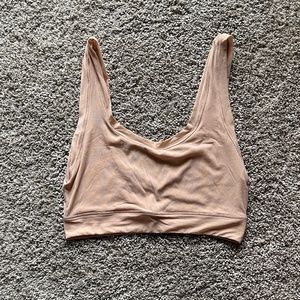 Skims Summer Mesh Scoop Bralette Clay Size XL NEW
